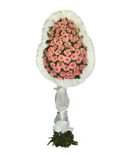 Tek Katlı Pembe Beyaz Düğün Açılış Nikah Çiçeği