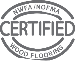 NWFA NOFMA certified wood flooring badge
