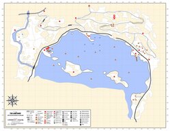 The Long Dark Küstenstraße Karte in Deutsch nur Geländemerkmale - SpoilerFREI