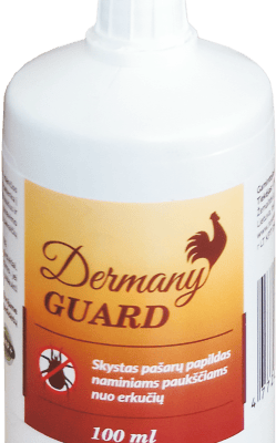 Dermany Guard skystas papildas paukščiams nuo erkučių (100ml)