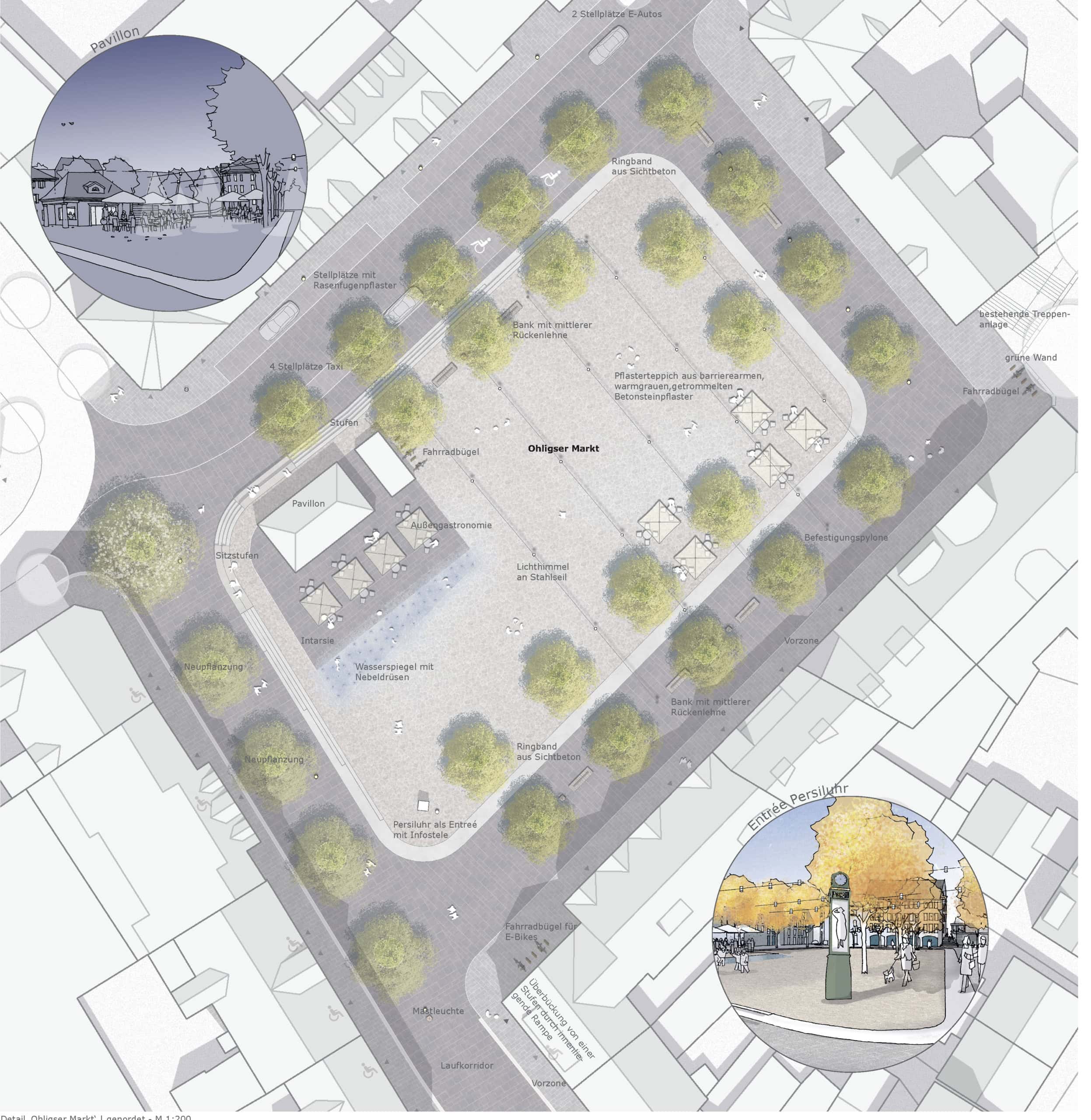 Lageplan Ohligser Marktplatz