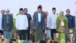 Jokowi Minta Jaga Ketertiban Selama Pemilu 2024, di Hadapan Ribuan Muslimat NU.