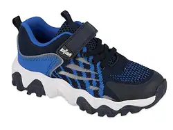 Adidasi SPORT cu plasa si talpa de spuma Material ultra-ușor și respirabil, îmbogățit cu plasă pe partea superioară. Datorită acestui fapt, oferă o ventilație excelentă a piciorului. Pantoful are o talpa solida care absoarbe eficient orice denivelare, ceea ce se traduce in confort in timpul activitatilor in aer liber. Închiderea cu velcro facilitează încălțarea și scoaterea pantofilor, ceea ce este deosebit de important pentru copiii cu piciorul mai lat. producator polonez