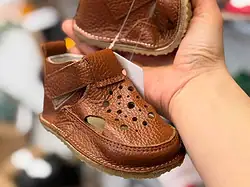 Sandalute primii pasi,piele naturala, model barefoot