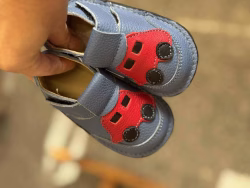 magazinul bursucel iasi (8) Pantofiori PRIMII PASI pentru bebelusi, piele naturala, model barefoot