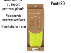 Brant interior pentru supinație, suport din piele naturală, densitate de 5 mm, pentru confortul copi.