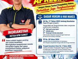 Ketua KPW Rekan Sumut Soroti Kesejahteraan Tenaga Kesehatan