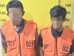 Dua Pria Pantai Labu Pengedar Sabu Diringkus Satnarkoba Polresta Deli