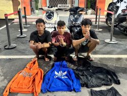 Tiga Begal Sadis di Percut Sei Tuan Ditangkap Tim JCS Polrestabes Medan, Berbagai Barbuk Disita