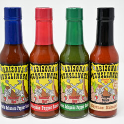 Featuring AZ Gunslinger bottles