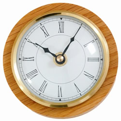 890 Caravan / Boat Clock White Roman