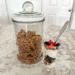 homemade granola parfait