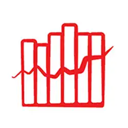 An icon of a stock market graph representing gifts of securities