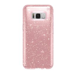 Протектор Speck за Samsung Galaxy S8 Plus, Удароустойчив, Clear Gold Glitter/Rose Pink - 4