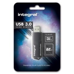 USB четец за карти памет Integral USB 3.0 Card Reader, черен - 3