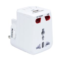 Универсален пътен адаптер Diva, 1 x USB, Бял - 1