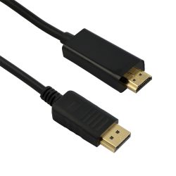 Кабел Diva DisplayPort/m – HDMI/m, черен