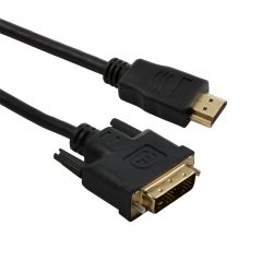 Кабел Diva HDMI/m – DVI/m, 18+1 пина, 1.8 м, черен