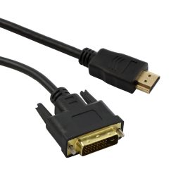 Кабел Diva HDMI/m – DVI/m, 24+1 пина, 1.8 м, черен