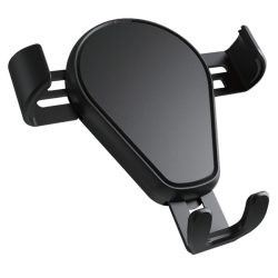 Стойка за автомобил с вграден Wireless Charger CH2019W, черен - 1