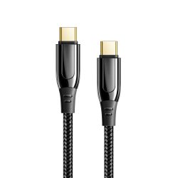 USB Type-C към USB Type-C PD кабел Xmart, 5A, 100W, 2.0м, Черен