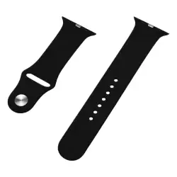 Силиконова каишка за Apple Watch Xmart, Черна