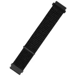 Каишка за часовник Xmart, Текстилна, 22 мм, Dark Black