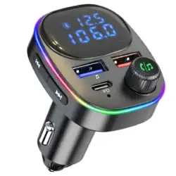 FM Трансмитер DIVA - BT1525, Handsfree, MP3, Charging, Bluetooth, Черен