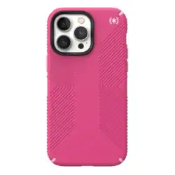 Калъф Speck за iPhone 14 Pro Max Presidio2 Grip + MagSafe, Digital Pink/Blossom Pink/White