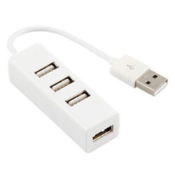 USB хъб Diva 4 порта, USB 2.0, Бял - 1