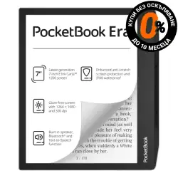 Електронен четец PocketBook PB700 Era, Stardrust Silver, Сребрист на изплащане с 0% лихва и такси TBI Bank - 1