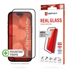 Стъклен протектор за екран Displex - Real Glass Full Cover (3D) за iPhone 15 Plus / 15 Pro Max - 1