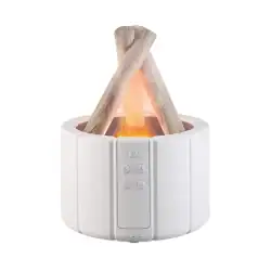 Арома дифузер с дистанционно имитиращ силен огън лагерен Xmart Bonfire, Бял - 2