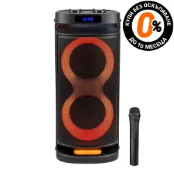 Аудио система Xmart BS60, Bluetooth, Микрофон, 40W, Черна на изплащане с 0% лихва и такси TBI Bank - 1