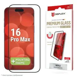 Стъклен протектор Displex Real Glass Full Cover (3D), за iPhone 16 Pro Max - 1