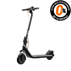 Достъпна електрическа тротинетка с преден амортисьор Segway E2 Plus E II за деца и тинейджъри, доставяща пробег до 25км и макс. скорост до 25км/ч, сгъваема - 1