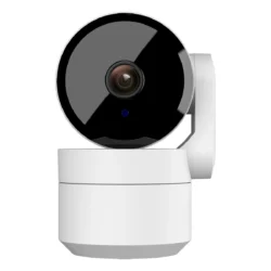 Бяла Wi-Fi камера за вътрешен монтаж Xmart JS-R06 с висока резолюция 4MP 1440p. Въртяща се Pan&Tilt. Работа през мобилно приложение Tuya, Xmart Home - 1