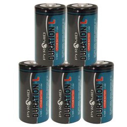 Pyramid Duration-L 3.6V C-Size Lithium Battery 5 Pack