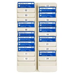 500-24 Pyramid 24-Pocket Employee ID Badge Rack