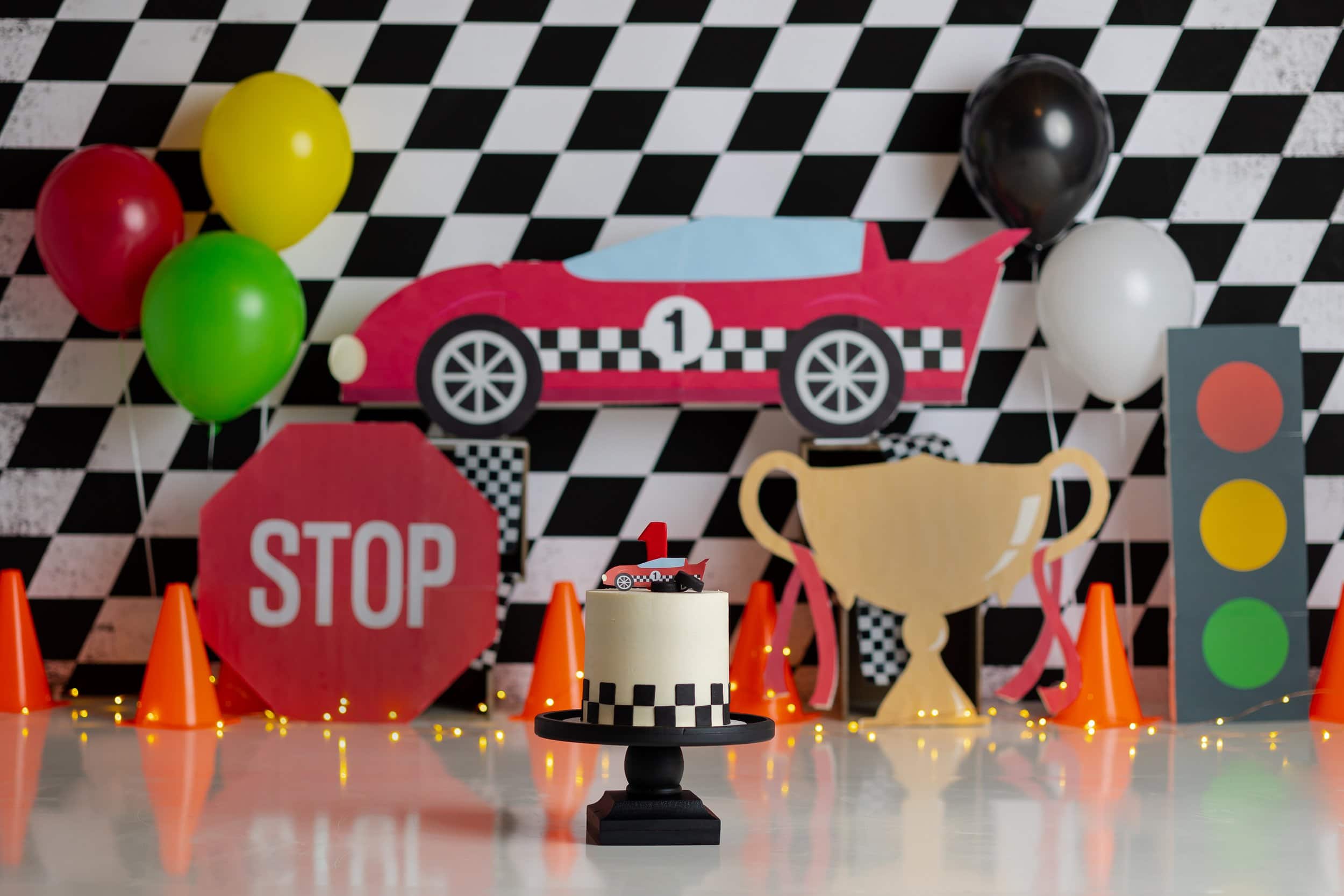 Race Car Cake Smash Theme