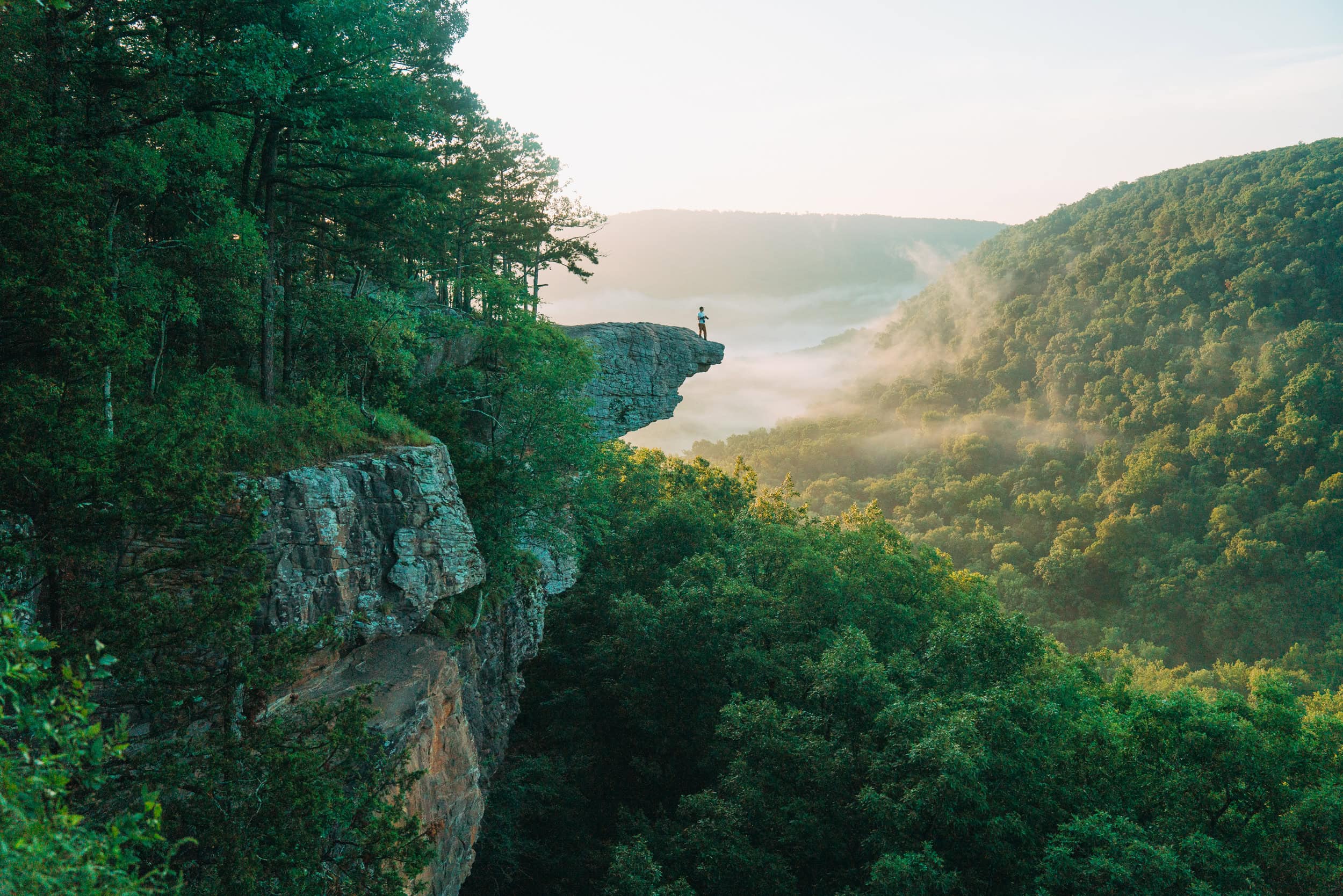 hiking arkansas ozarks eureka springs summer vacation nature adventure scenic 