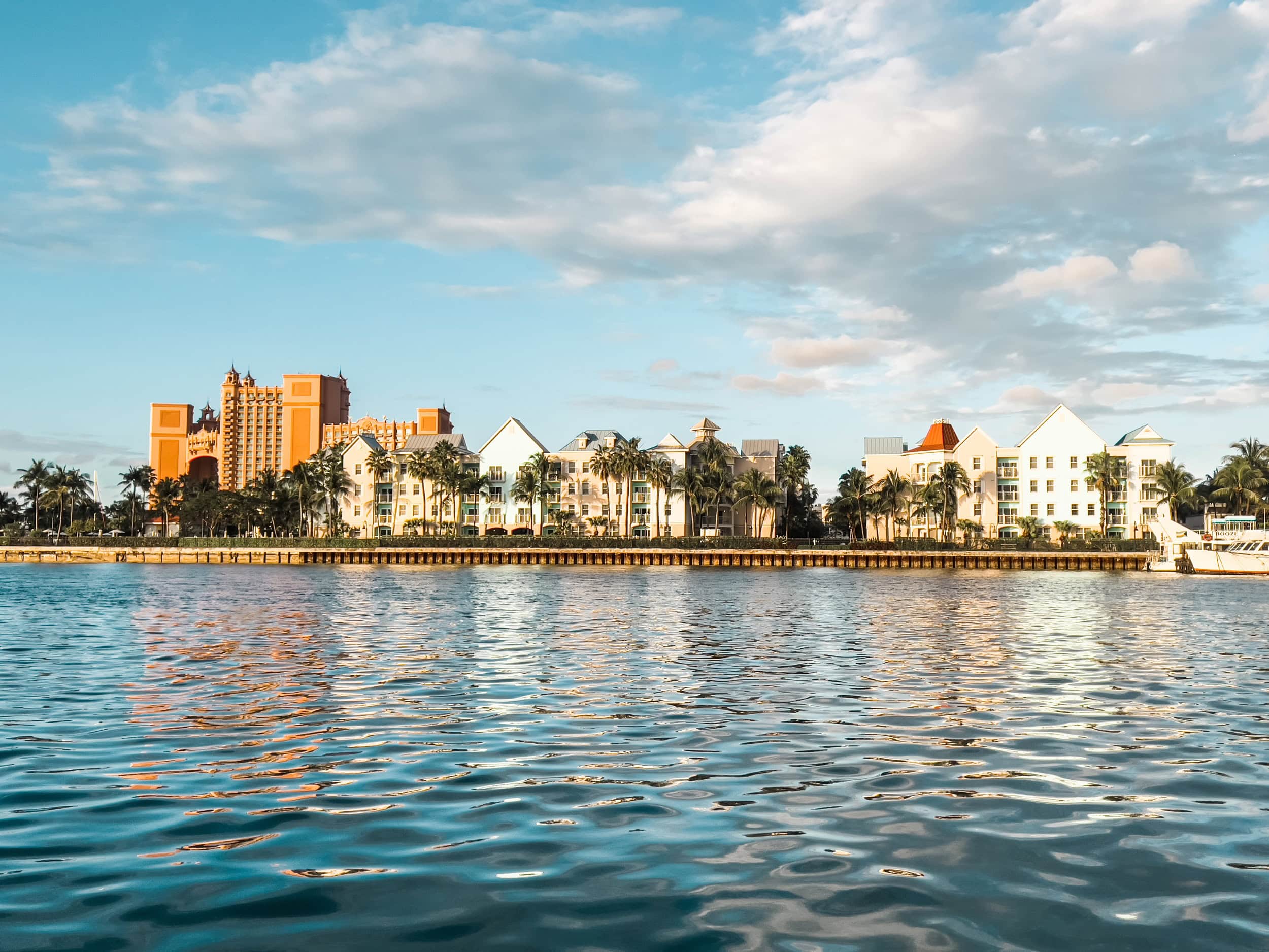 The waterfront in Nassau, Bahamas