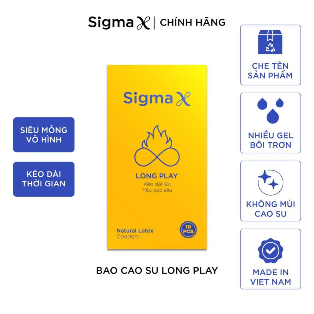 Bao cao su kéo dài thời gian quan hệ có thật sự hiệu quả không? %Bao Cao Su Sigma Chính Hãng)% Bao Cao Su Sigma X Chính Hãng
