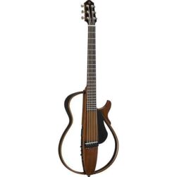 YAMAHA SLG200S NT Steel String Silent Mahogany Wood Guitar With Hard Gig Bag, Natural