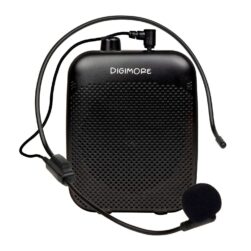 DIGIMORE Voice Amplifier for Teachers with Bluetooth | 8 Hrs Battery | Wired Headset Mic with 10W Speaker for Tour Guides,Yoga,Classroom Teaching Aid for Schools & Colleges (D-1200)