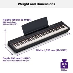 YAMAHA P-125AB DIGITAL PIANO WITH 88 KEYS - Image 3