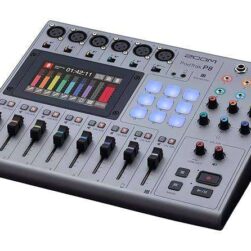 Zoom PodTrak P8 Podcast Recorder, 6 Microphone Inputs, 6 Headphone Outputs, Phone Input, Sound Pads, Onboard Editing, Record to SD card, USB Audio Interface, Battery Powered