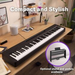 YAMAHA P-Series P-145B Digital Piano 88Keys, Black (Only Piano)