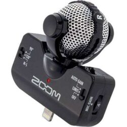 Zoom iQ5 Black / White Professional Stereo Microphone - Image 2