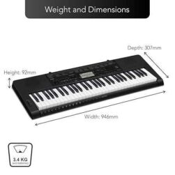 Casio CTK-3500 61-Key Portable Keyboard, Black - Image 3
